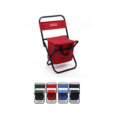 Foldable Fishing Chair With Cooler Bag