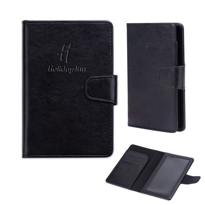 Debossed Premium PU Leather Passport Holder Case