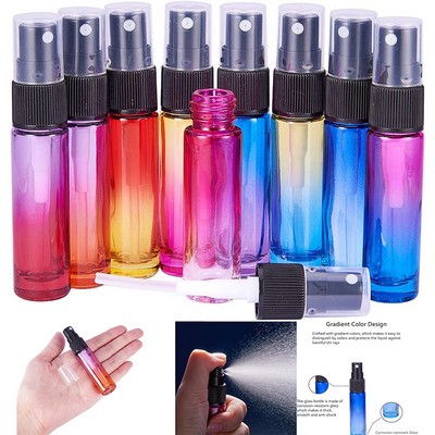 10 ML Rainbow Colored Glass Spray Bottle