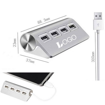 4 - Port Aluminum Wave USB Hub