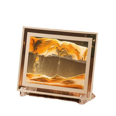 Moving Sand 3D Landscape Double-Sided Mirror Quicksands Painting Ornament