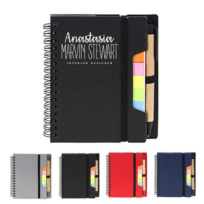 Spiral Notebook with Sticky Note