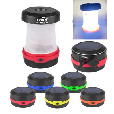 Folding Solar Powered LED Camping Lantern