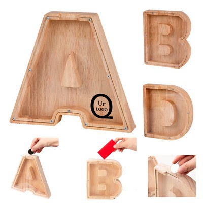 Wood Letter Bank