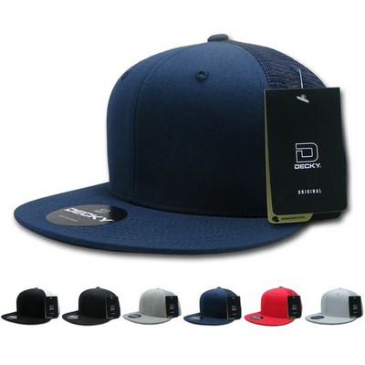 Decky Retro Fitted Cotton Cap w/Flat Bill