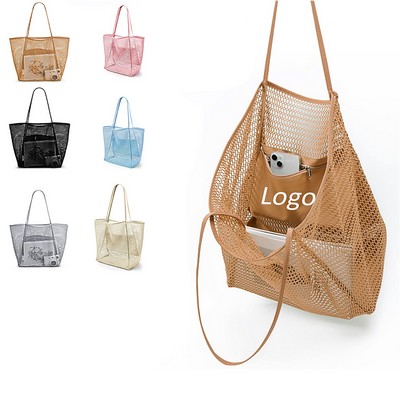 Big Capacity Mesh Beach Tote Bag