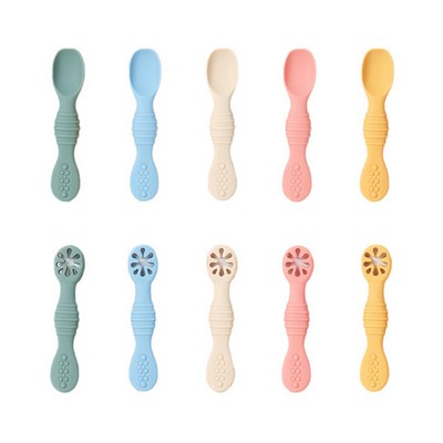 Silicone Baby Feeding Utensils 6-12 Months