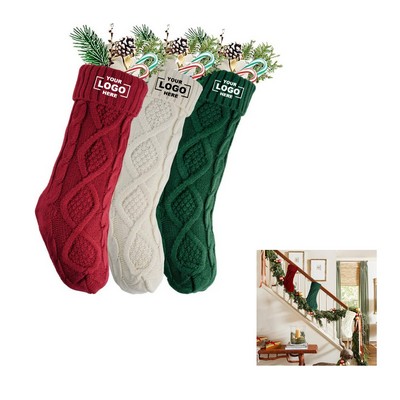 Handmade Knit Christmas Stockings