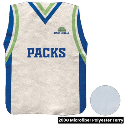 Basketball Jersey Rally Towel with Full Bleed Custom Sublimation