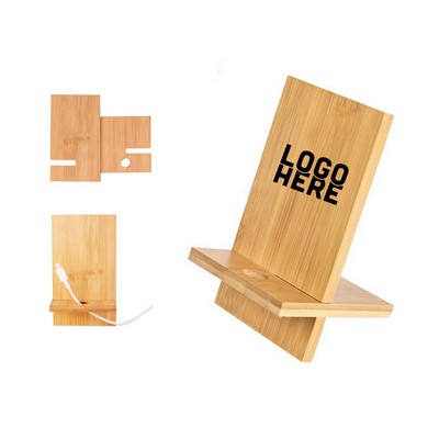 Detachable Bamboo Phone Stand