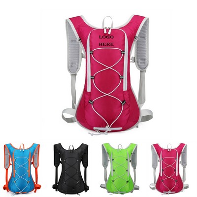 Lightweight Hydration Pack With Reflective Strip