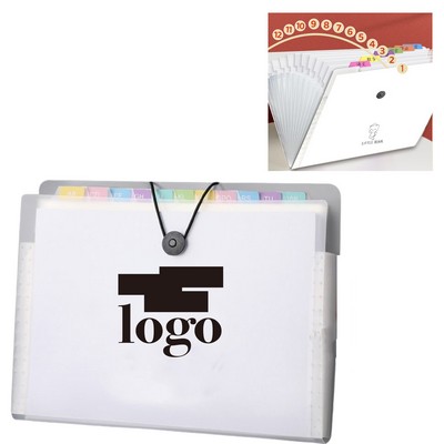 A4 Expanding File Folder With Storage Label