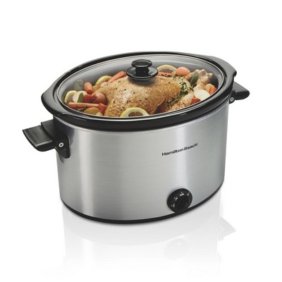 Hamilton Beach 33190F Slow Cooker With Extra-Large 10 Quart Capacity