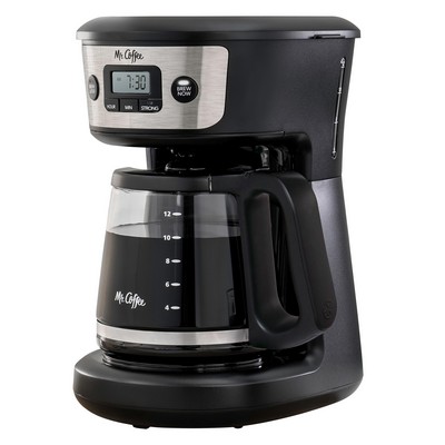 Mr. Coffee® Mr. Coffee 12-Cup Programmable Stainless Steel + Nylon Filter