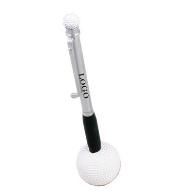 3D Golf Metal Pen w / Stand