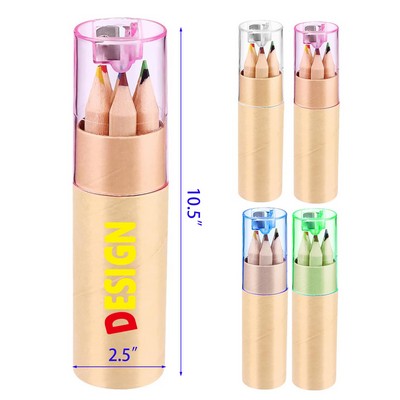 Mini Drawing Colored Pencils with Sharpener Mini Drawing Pencils Set