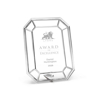 Clear Gem Acrylic Award with Peg