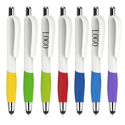 Multifunctional Ballpoint Pen Plastic Touch Screen Pen