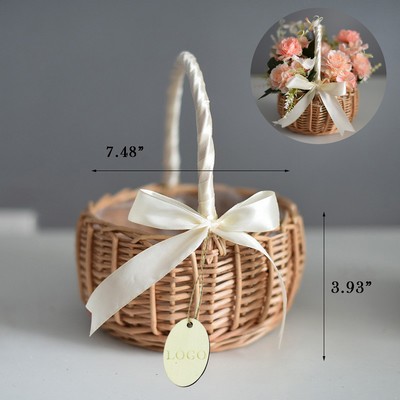 Wedding Flower Girl Basket, Candy Storage Basket