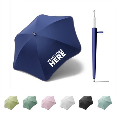 6 Rib Round Corner Umbrella