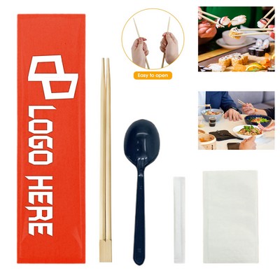 7.87 Inch Disposable Bamboo Chopsticks Set