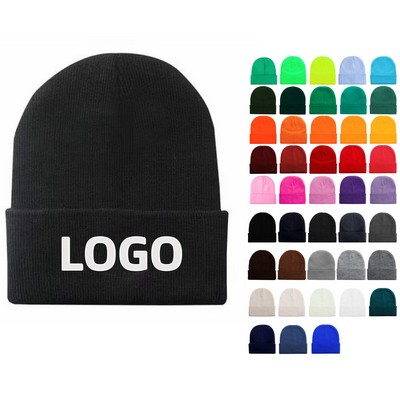 Custom Embroidery Winter Beanie Cap