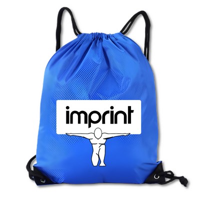 Multi-Colored Polyester Portable Sports Drawstring Bag