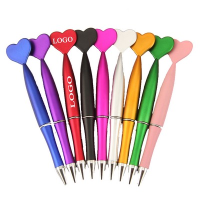 Custom Heart Shaped Writing Ballpoint Pens