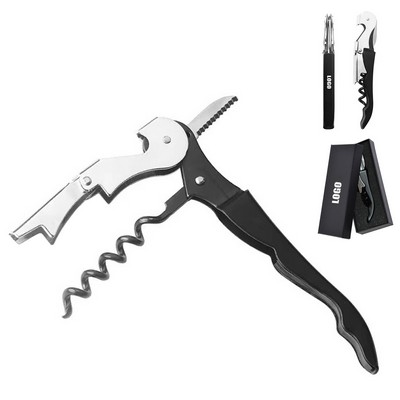 Multi Corkscrew Wine Bottle Opener with Serrated Blade