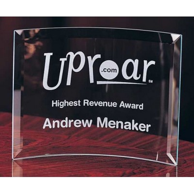 Amity Curved Glass Award (7"x5")