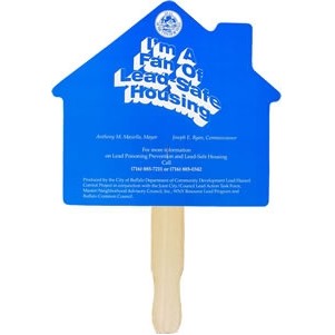 House Stock Shape Hand Fan