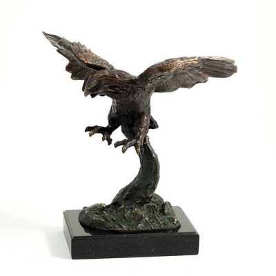 Eagle Sculpture on Marble Base