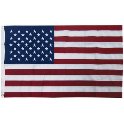 6' X 10' 2-ply Polyester U.S. Flag with Heading and Grommets