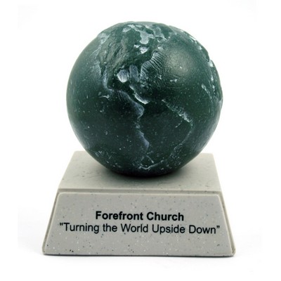 Stonecast Globe on Base Paperweight