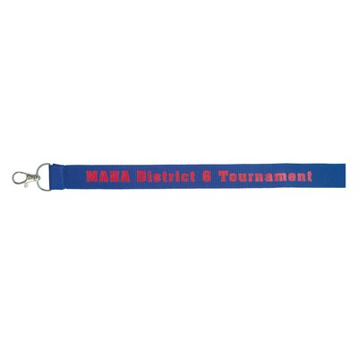 Printed Polyester Lanyard (1")