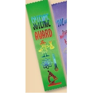 2"x8" Stock Recognition Science Award Lapel Ribbon