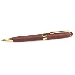 Golf Series Rosewood Twist Action Ballpoint Pen w/Golf Club Clip