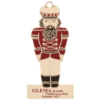 Screened Nutcracker Holiday Ornament