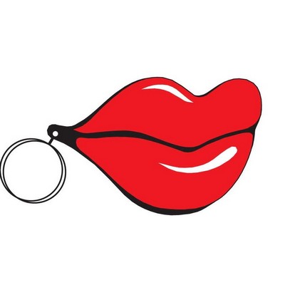 Lips Executive Keychain w/Mirrored Back (3 Square Inch)