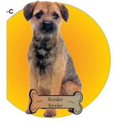 Border Terrier Dog Acrylic Coaster w/Felt Back