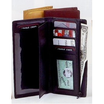 Checkbook Leather Wallet