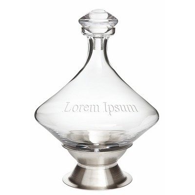 Orbital Decanter w/Brushed Stainless Steel Base