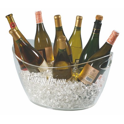 Colossus 8 Bottle Clear Acrylic Oval Bucket