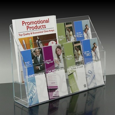 8-Pocket Brochure Holder w/Adjustable Pockets