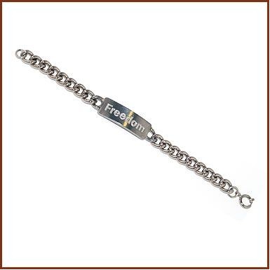 8-1/2" Pewter Id W/Plain Curb Chain N/C