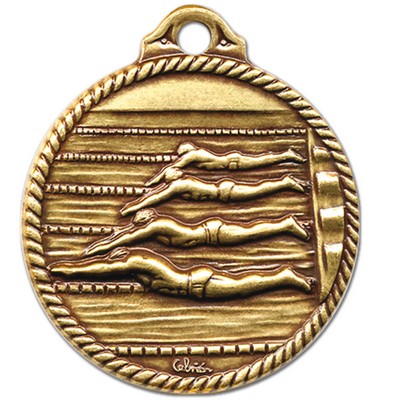 Stock Heritage Line Events Medal Swimming Male