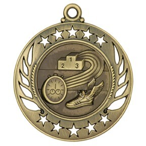 Medal, "Track" Galaxy - 2 1/4" Dia.