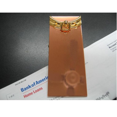 Copper Memo Clip (Screened)