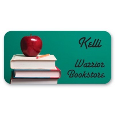 Name Badge, Full Color w/Personalization (1.75"x3.5") Rectangle