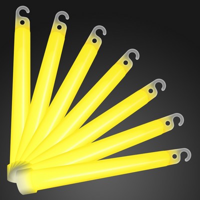 Promotional 6" Premium Yellow Glow Stick - BLANK